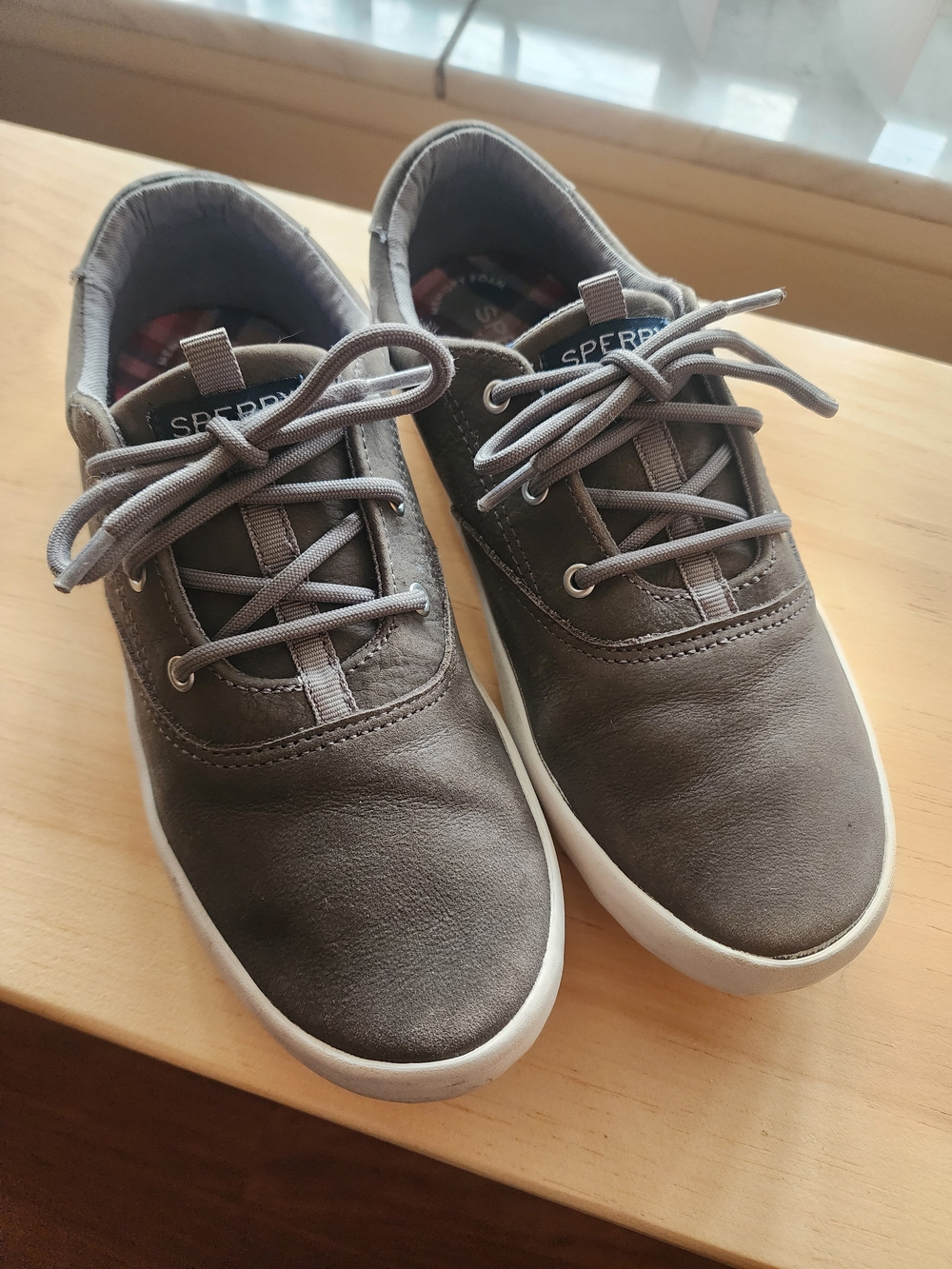 Sperry Top-Sider Kids Spinnaker Washable Sneaker Grey Size 5M